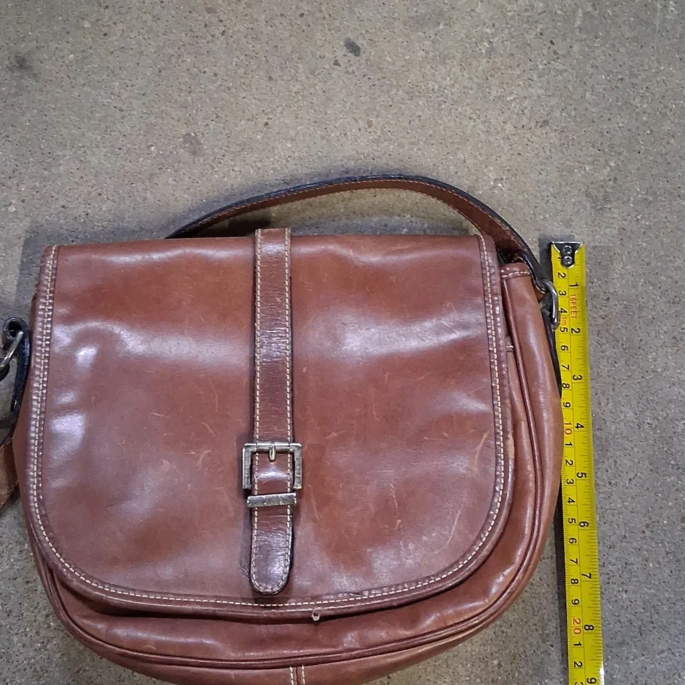 Mens Cole Haan Brown Leather Satchel Bag